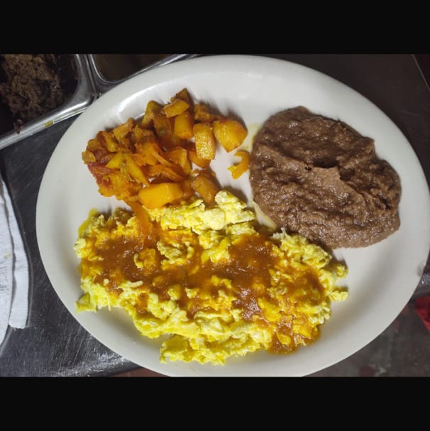 Huevos A La Mexicana Plate.
