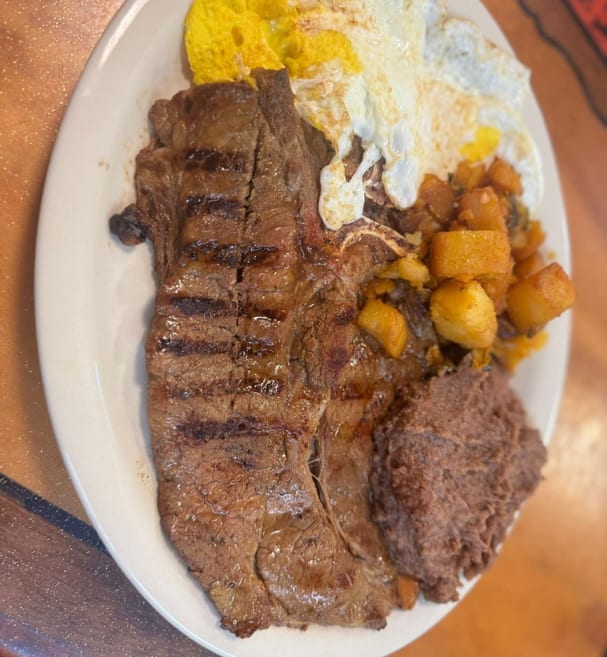 Steak and Egg Plate.