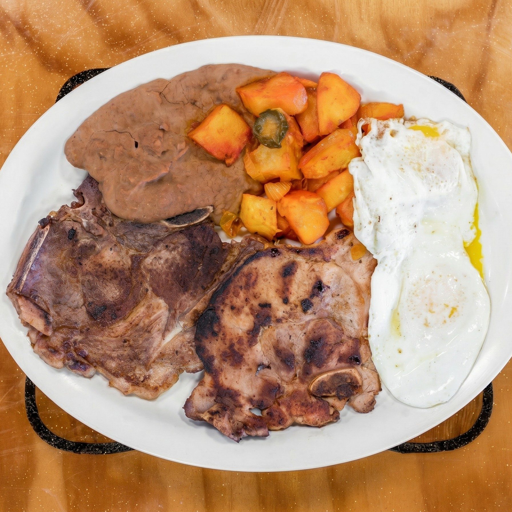 Pork Chops Ranchero Plate.