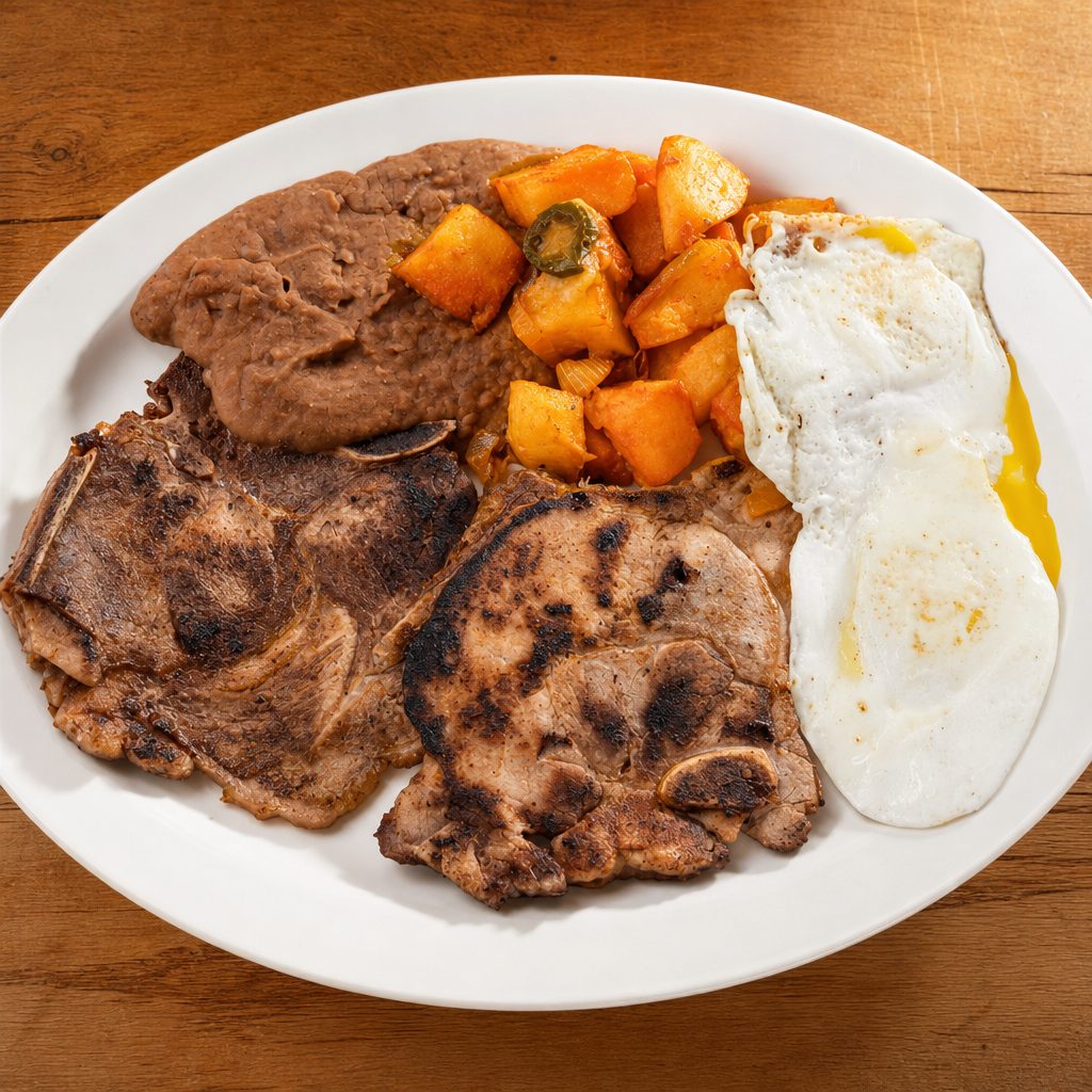 Pork Chops Ranchero Plate.