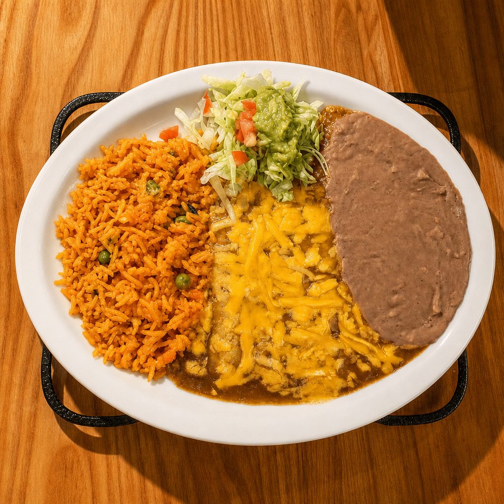 Cheese Enchilada Plate.