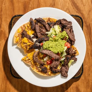 Beef or Chicken Fajita Nachos