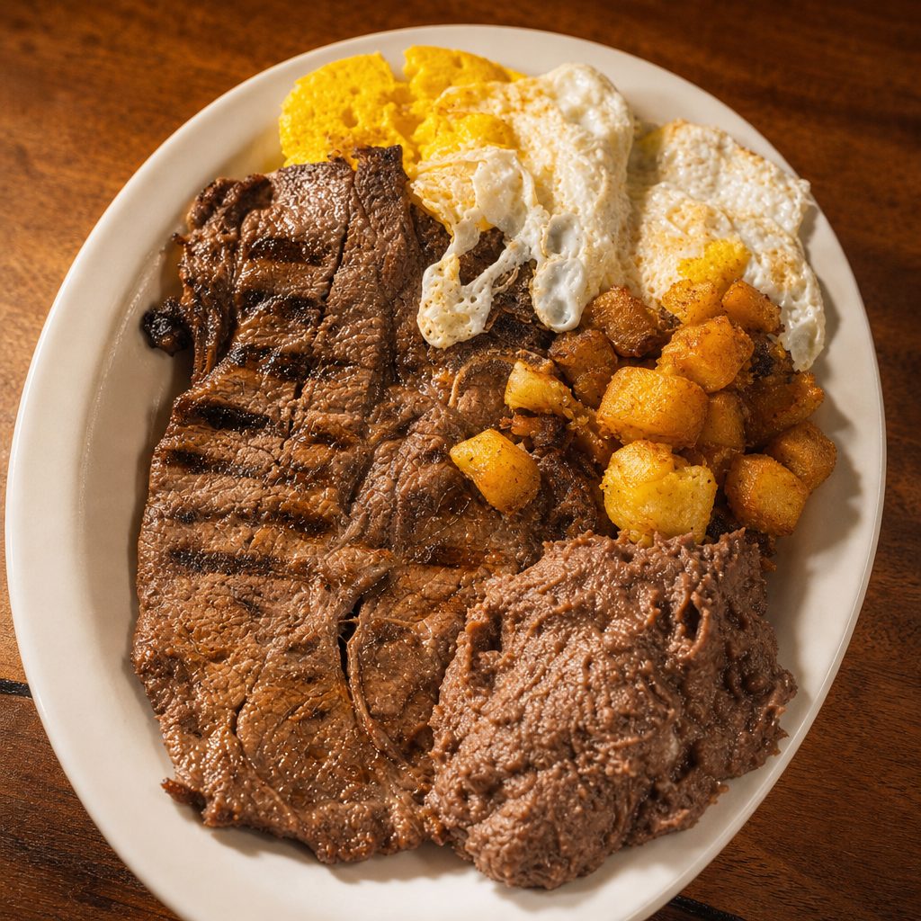 Steak and Egg Plate.