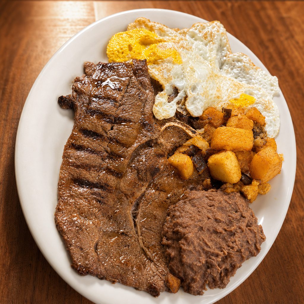 Steak and Egg Plate.